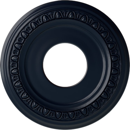Ekena Millwork Jackson Ceiling Medallion (Fits Canopies up to 7 3/8"), 12 1/4"OD x 4"ID x 1 1/8"P, Midnight Dream CM12JAMDF